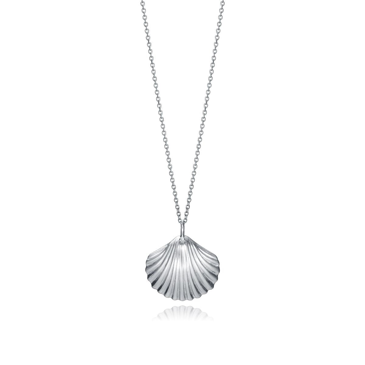 Silver 925° necklace by VICEROY JEWELS Mod. 61070C000-00 with shell pendant on chain, displayed in official box.