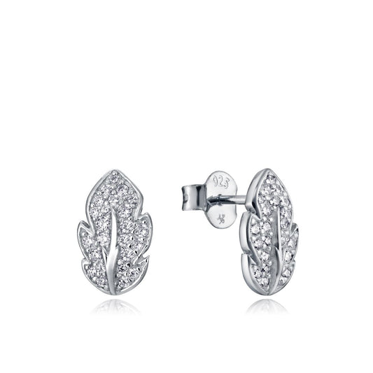 VICEROY JEWELS Mod. 85024E000-30 lady's silver 925 leaf-shaped earrings with quartz movement, water resistant, in official box