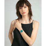 VICEROY Mod. 401298-67 Lady's quartz watch on woman's wrist, with 5 ATM water resistance and mineral dial, in official packaging.