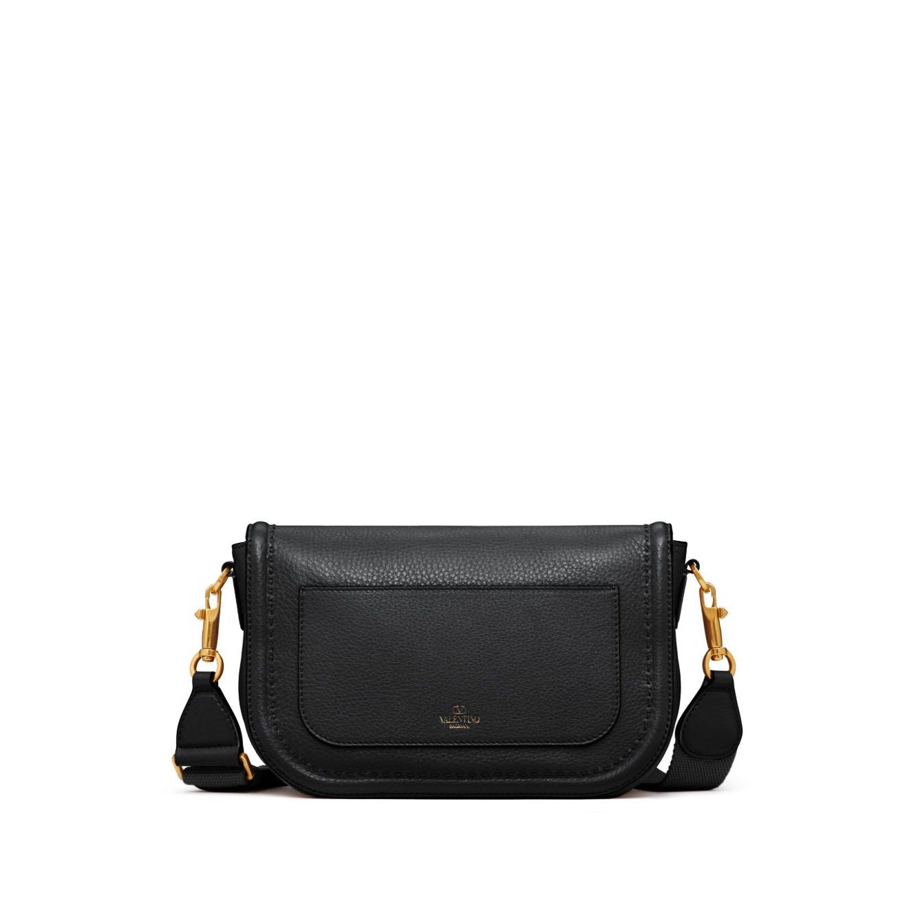 Valentino Garavani Alltime Grainy Calfskin Shoulder Bag