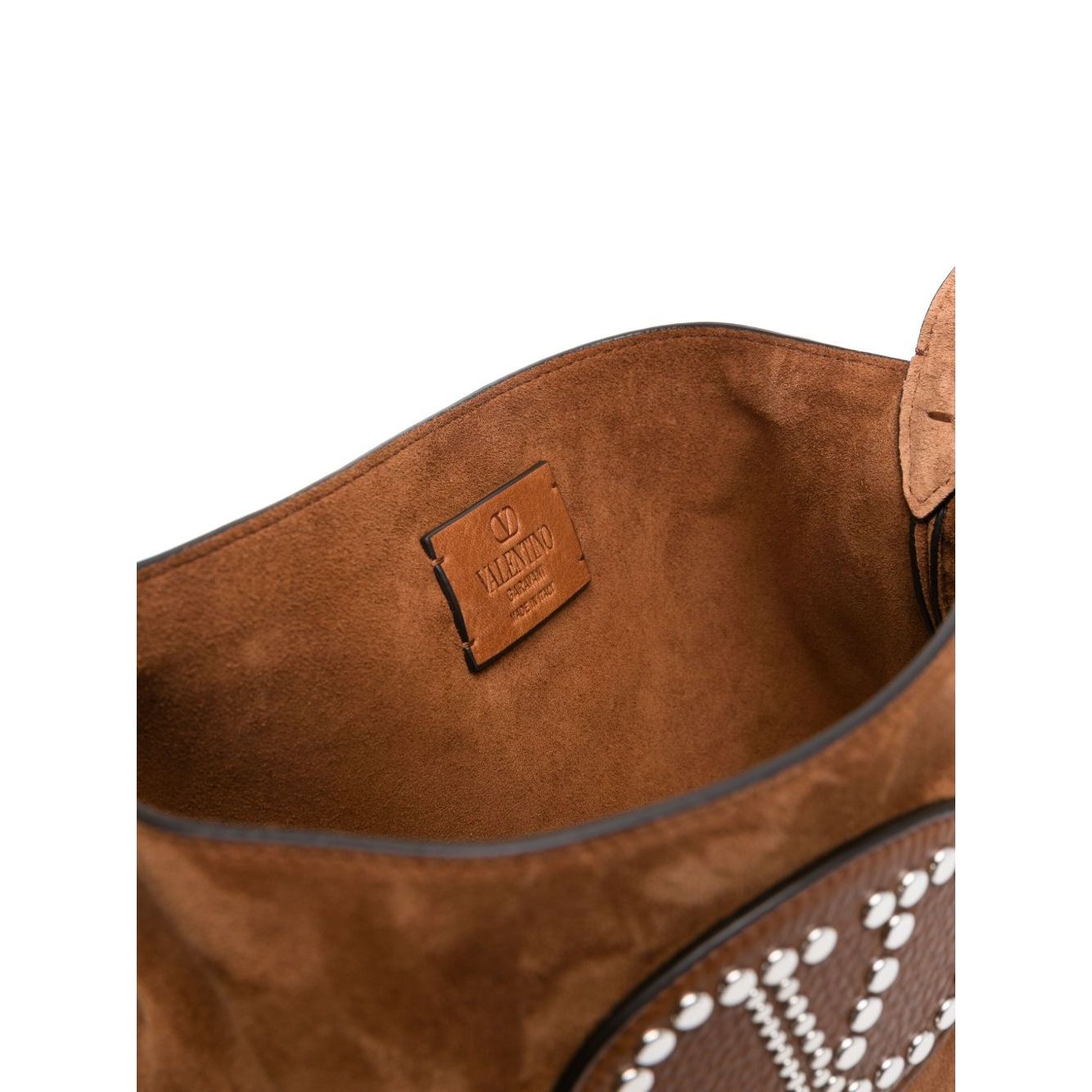 Valentino Garavani Nellcôte Suede Shoulder Bag With Fringes