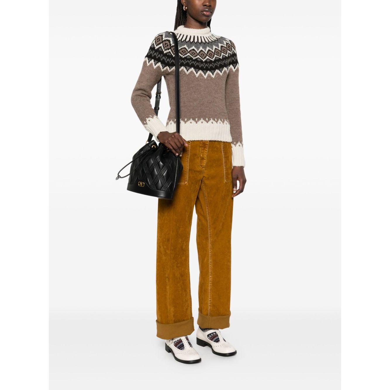 Valentino Garavani Quiltie 67 leather bucket bag