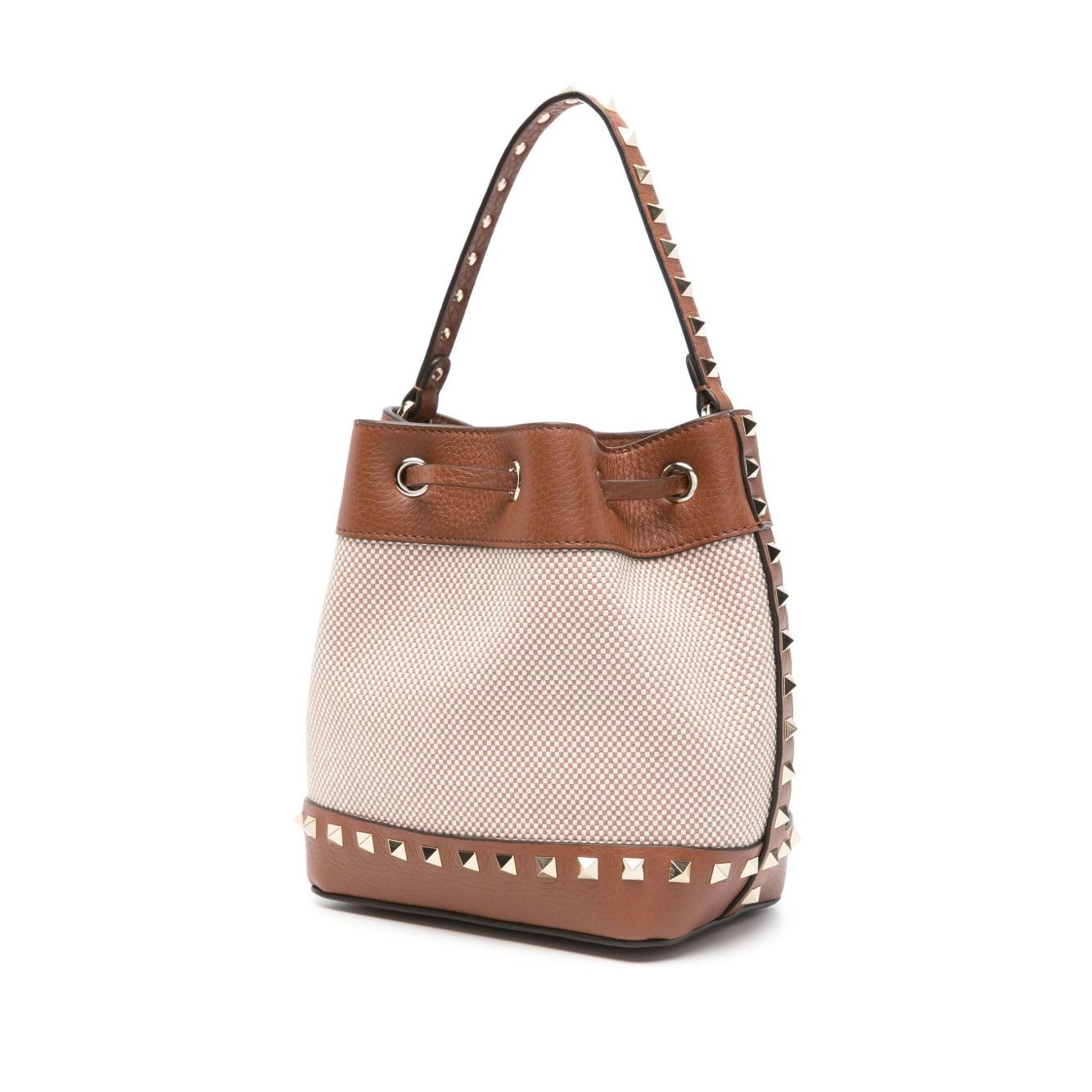Valentino Garavani Rockstud canvas bucket bag
