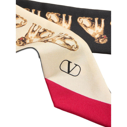 Valentino Garavani Scarf Bandeaux Petit Charles In Silk