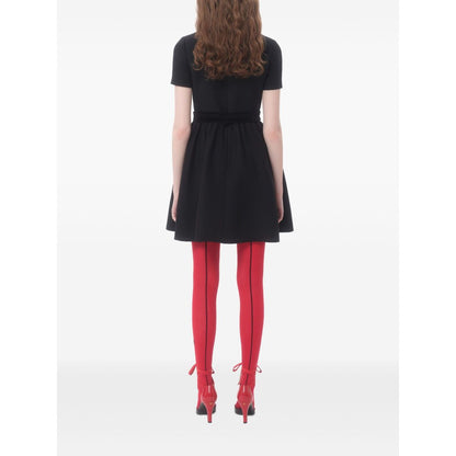 Valentino crepe couture short dress with bows