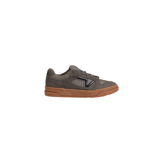 Vans Beige Suede Leather Sneaker side view showcasing suede material and urban design details.