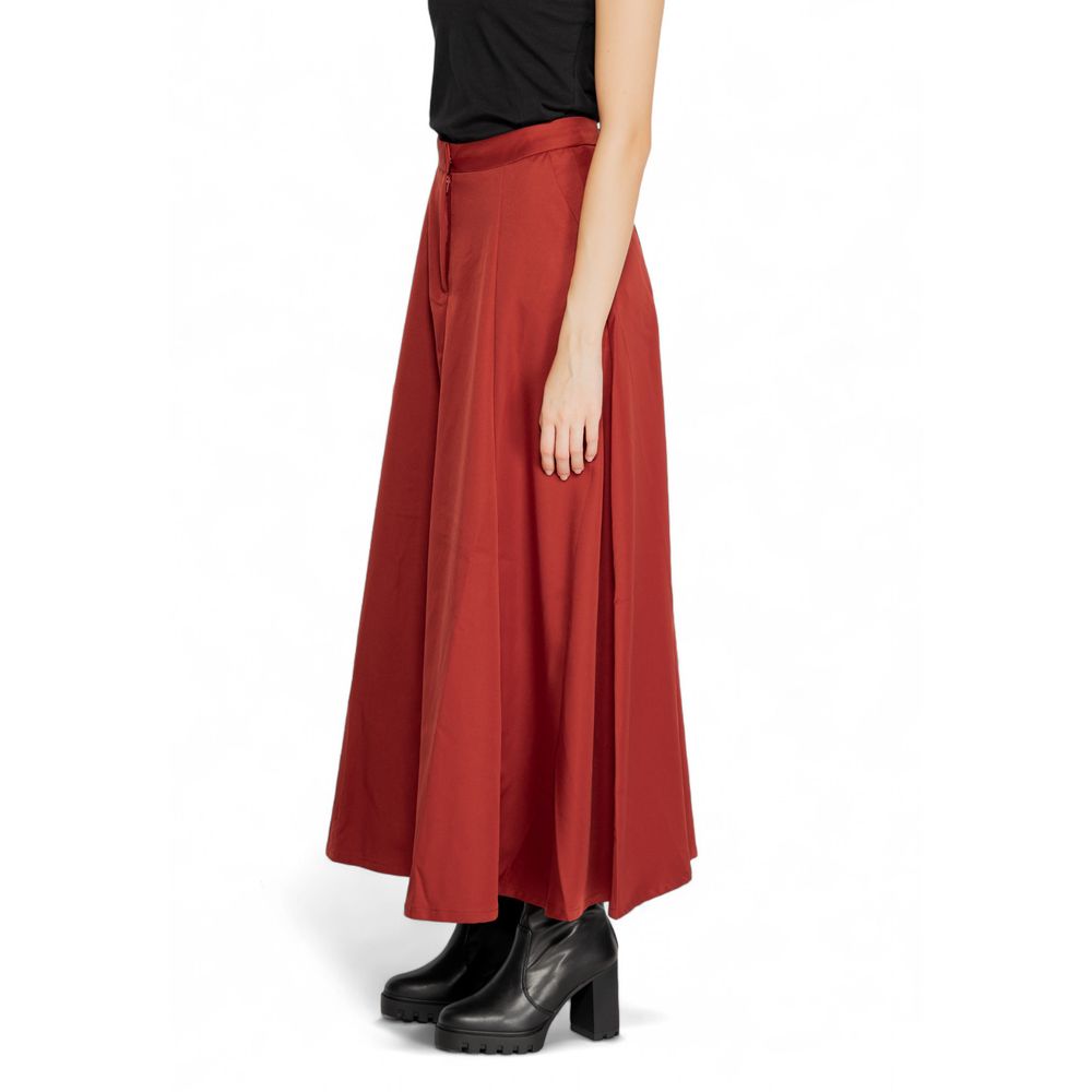 Vero Moda Red Polyester Skirt for Women - Fall/Winter Collection 100% Polyester