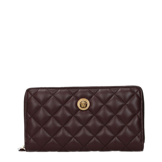 Versace Brown Leather Wallet 1728,75667636384,Accessories,Brown,Men,New with tags,Versace,Wallets - Accessories,Wallets - Wallets - Accessories