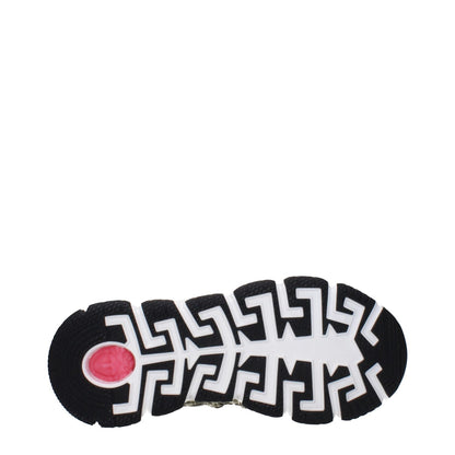 Versace Green Fabric Low Top Sneakers