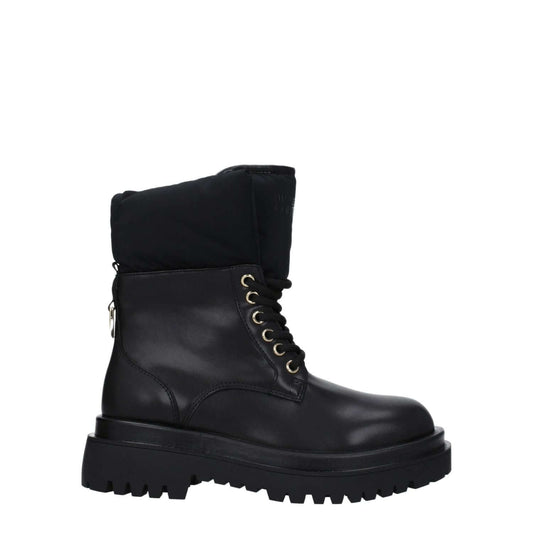 Versace Jeans Black Polyethylene Ankle Boots