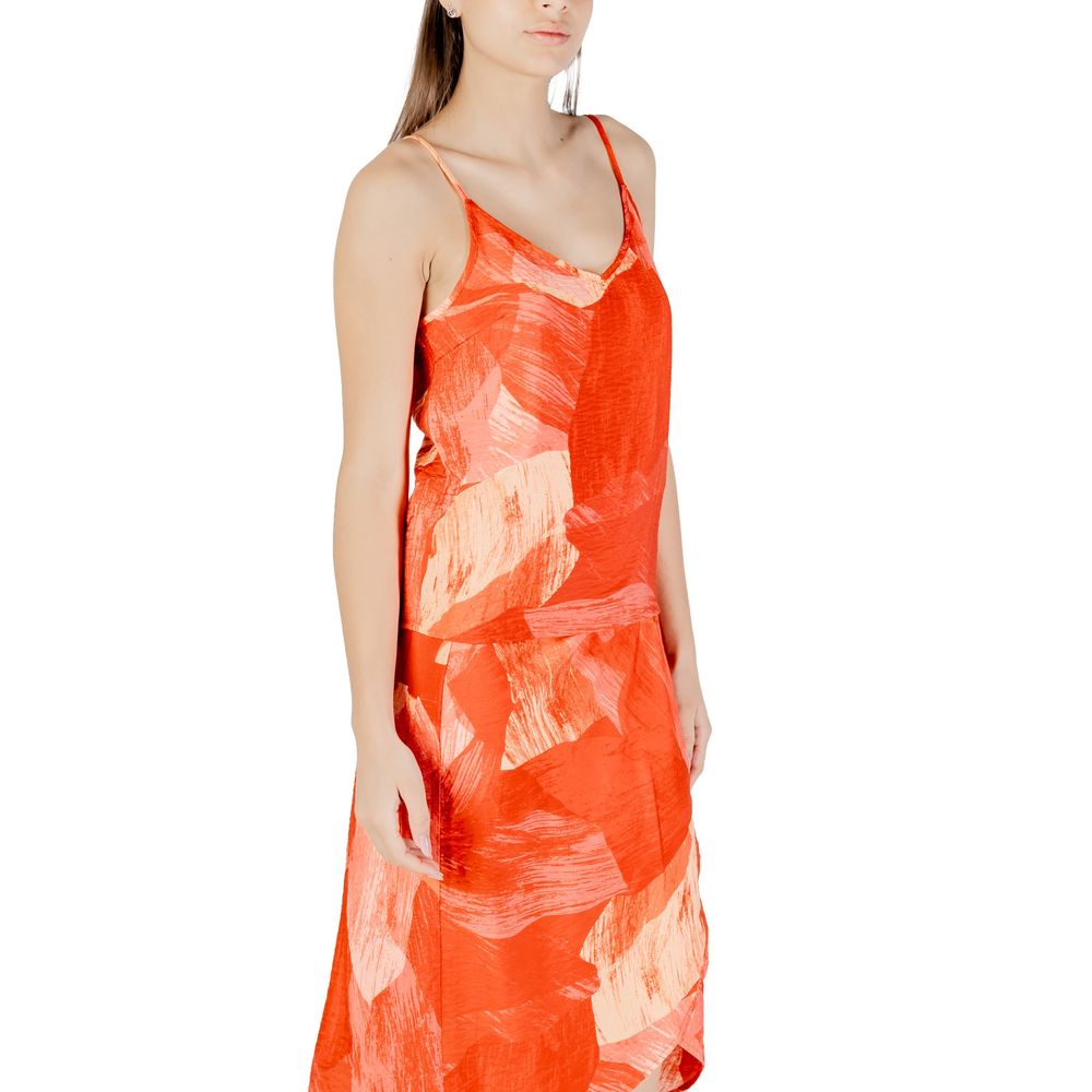 Vila Clothes Red Polyamide Top