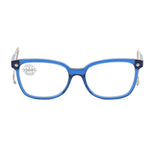 Vuarnet Blue Acetate Frames for women, featuring 50/14/110 mm dimensions. Stylish optique glasses ideal for fashion-forward individuals.