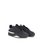 Y-3 Gazzelle Suede Sneakers with calf leather composition and rubber sole for men featuring round toe and lace-up closure.