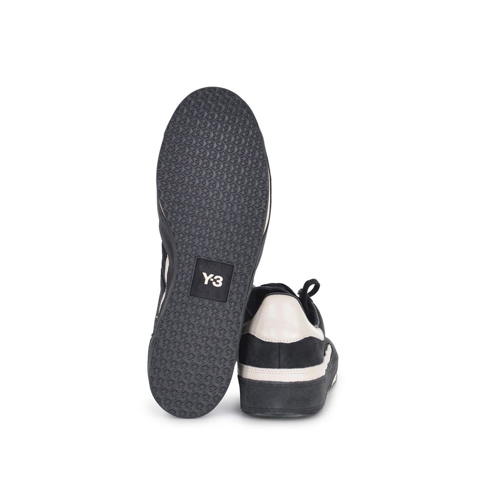 Y-3 Gazzelle Suede Sneakers showing rubber sole and side logo detail.