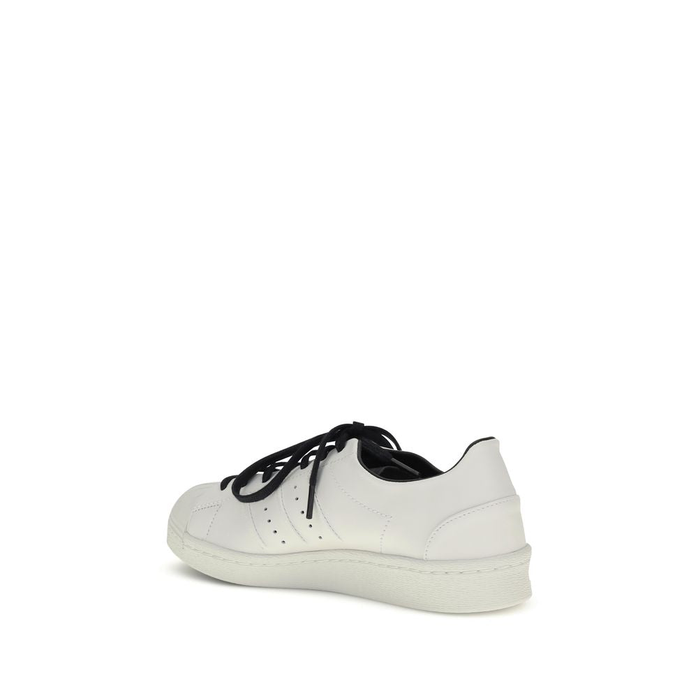 Y-3 White Calf Leather Bos Taurus Low Top Sneakers Y-3