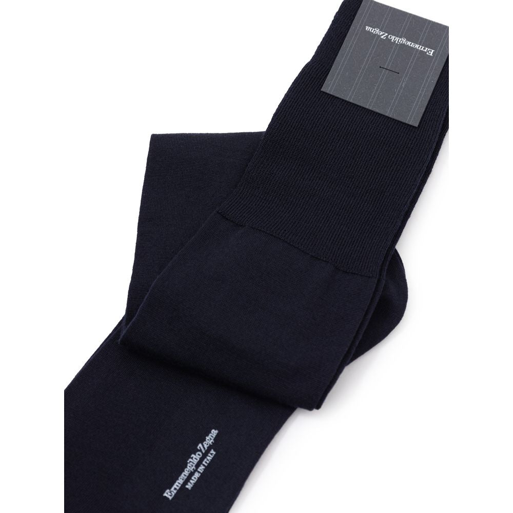 ZEGNA Blue Wool Socks 1728,42-43,67397976224,Blue,Clothing,Men,New with tags,Socks - Underwear - Clothing,Underwear - Clothing,ZEGNA