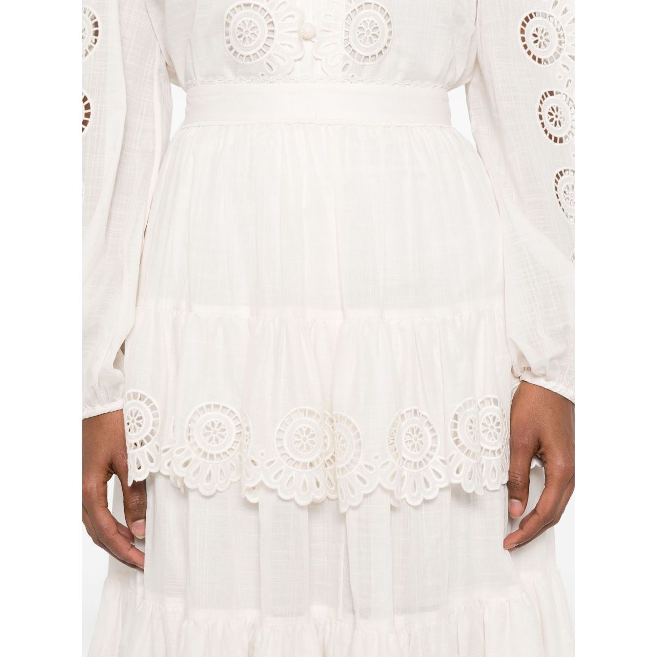 Zimmermann Lucky embroidered skirt