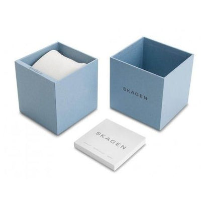 SKAGEN DENMARK Mod. RIIS watch packaging with official box.