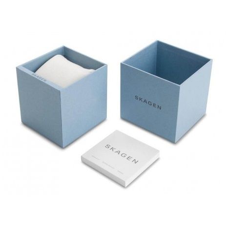SKAGEN DENMARK Mod. SIGNATUR SPORT official packaging with blue box and white lid.