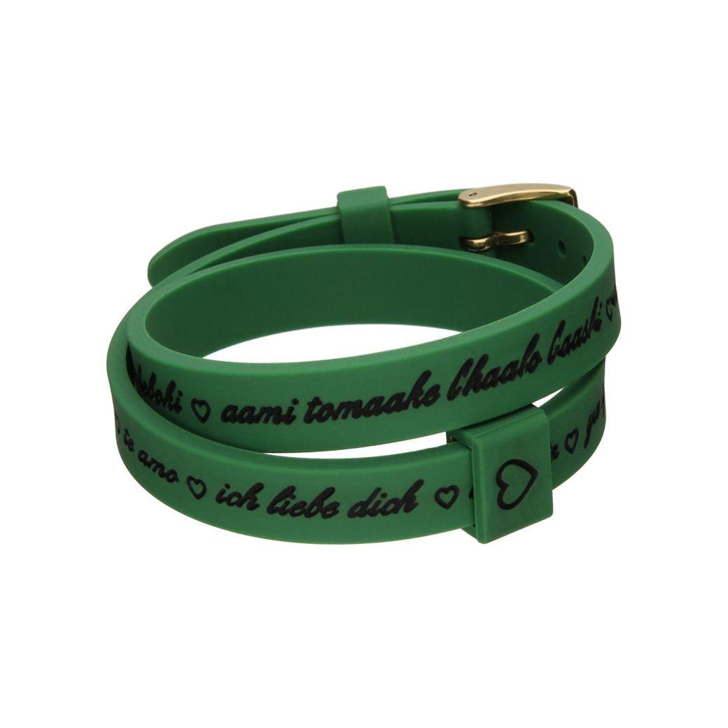 Il MEZZOMETRO Mod. I LOVE YOU GOLD - Bracciale in silicone/silicone bracelet Bracelet