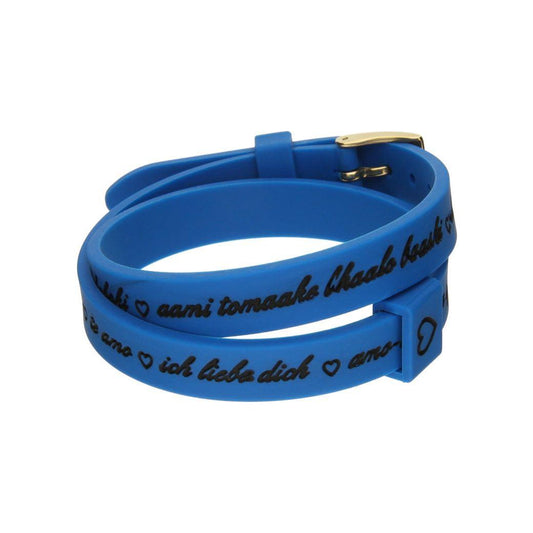 Il MEZZOMETRO Mod. I LOVE YOU GOLD - Bracciale in silicone/silicone bracelet Bracelet