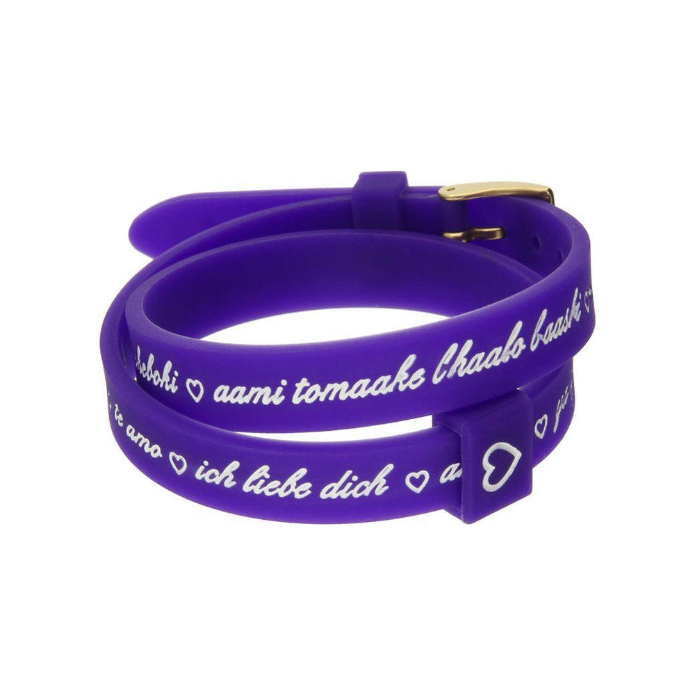 Il MEZZOMETRO Mod. I LOVE YOU GOLD - Bracciale in silicone/silicone bracelet Bracelet